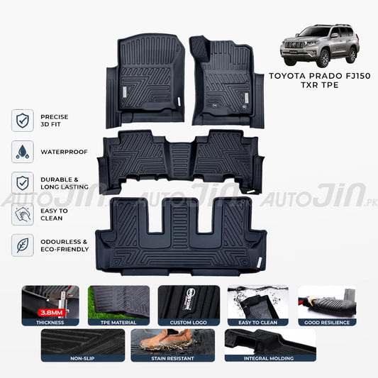 Toyota Prado 2021-2023 TXR 5D TPE Premium Floor Mats