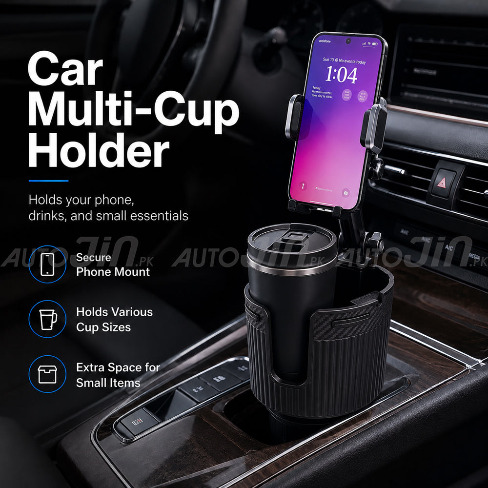 Universal 2 in 1 Car Cup Holder With Phone Mount