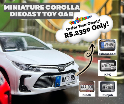 Kinsmart Miniature Toyota Corolla Diecast Toy Car Scale 1:38
