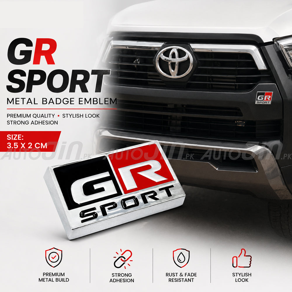 GR Monogram Emblem For Toyota Fortuner, Hilux Revo