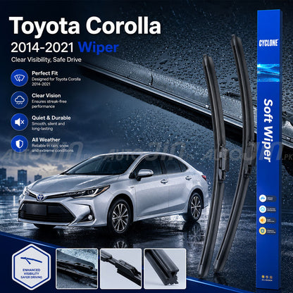 Cyclone Toyota Corolla 2014-2026 Wiper Balde Soft Windshield