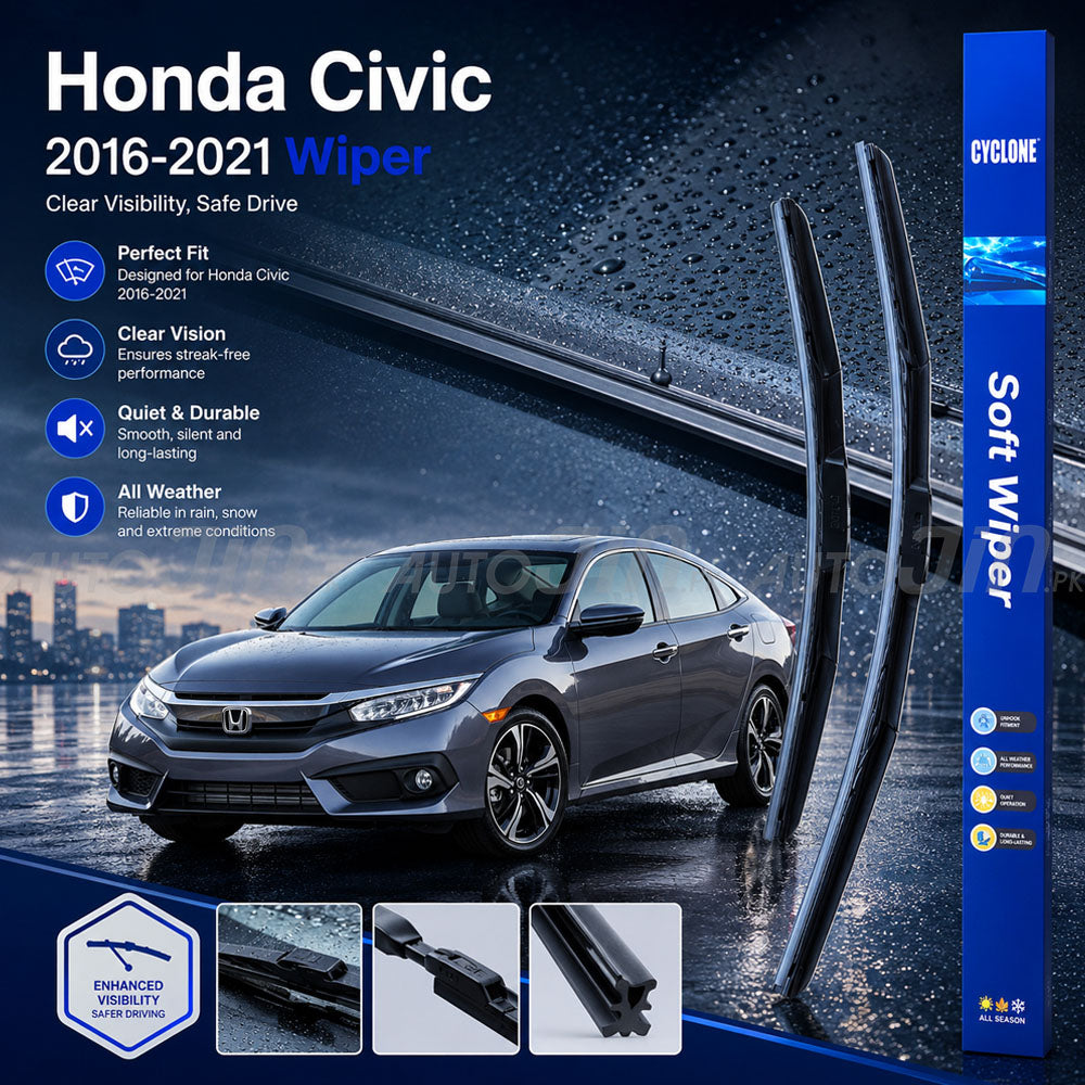 Cyclone Honda Civic 2016-2021 Wiper Balde Soft Windshield
