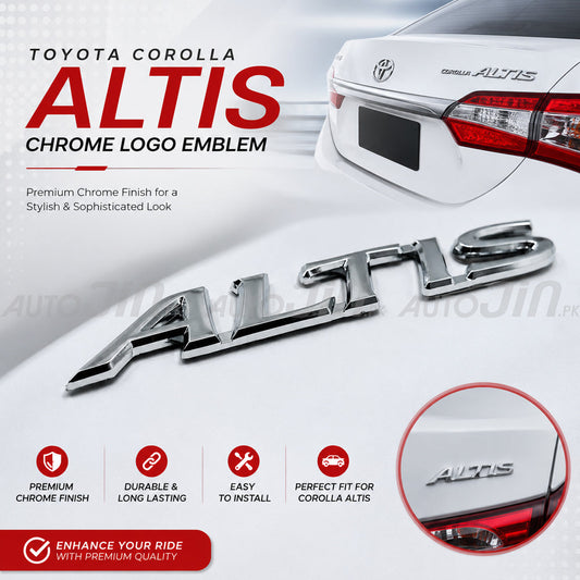 3D Altis Trunk Back Logo Emblem For Toyota Corolla