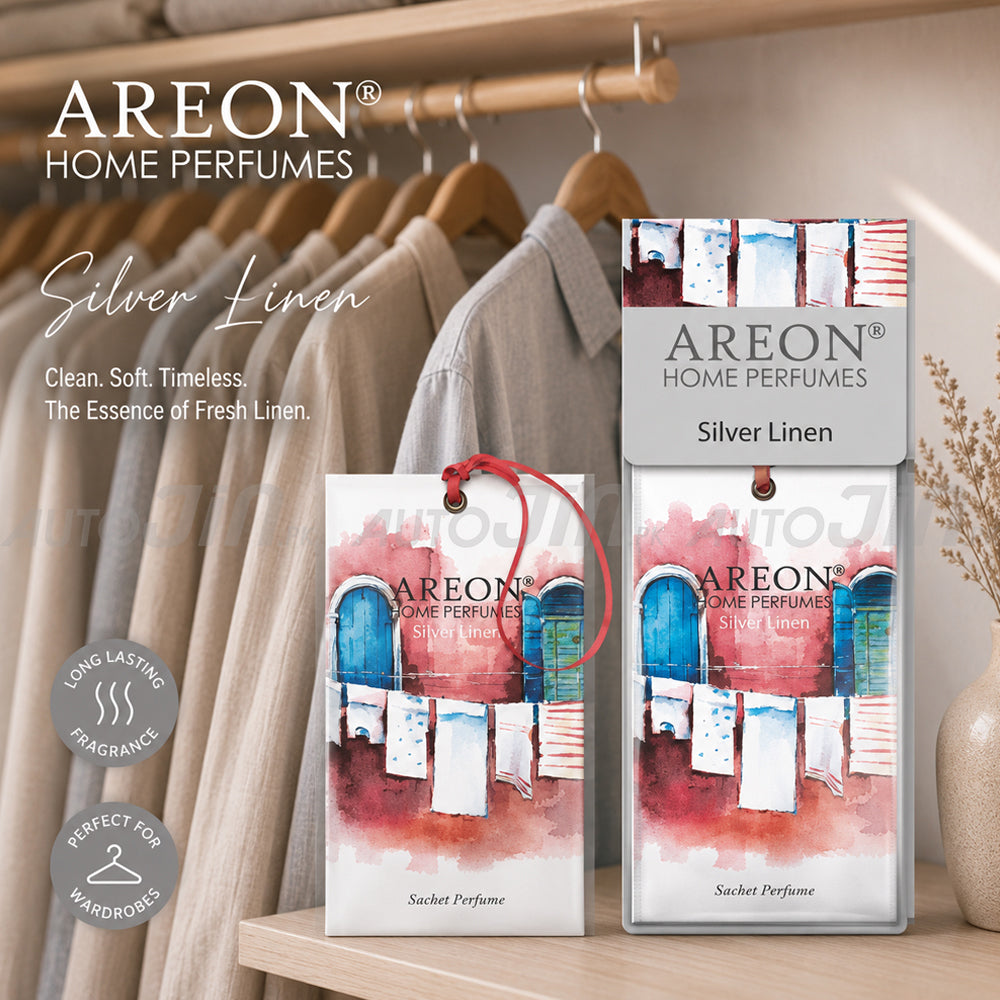 Areon Sachet Wardrobe Hanging Perfume - Silver Linen