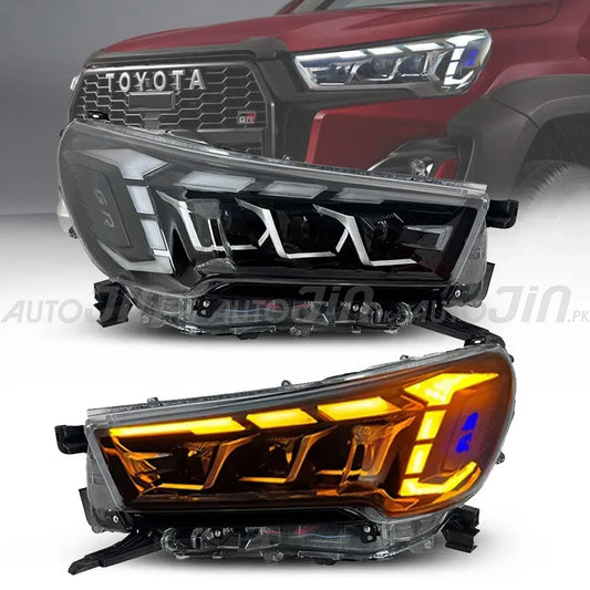 Toyota Hilux Revo GR Sport Style LED Projector Upgrade Headlights