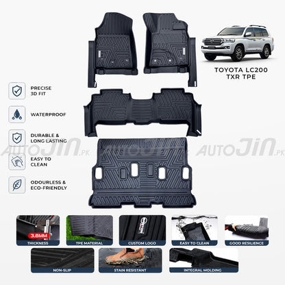 Toyota Land Cruiser 2015-2021 TXR 5D TPE Premium Floor Mats