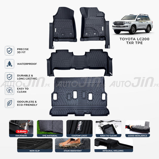 Toyota Land Cruiser 2015-2021 TXR 5D TPE Premium Floor Mats