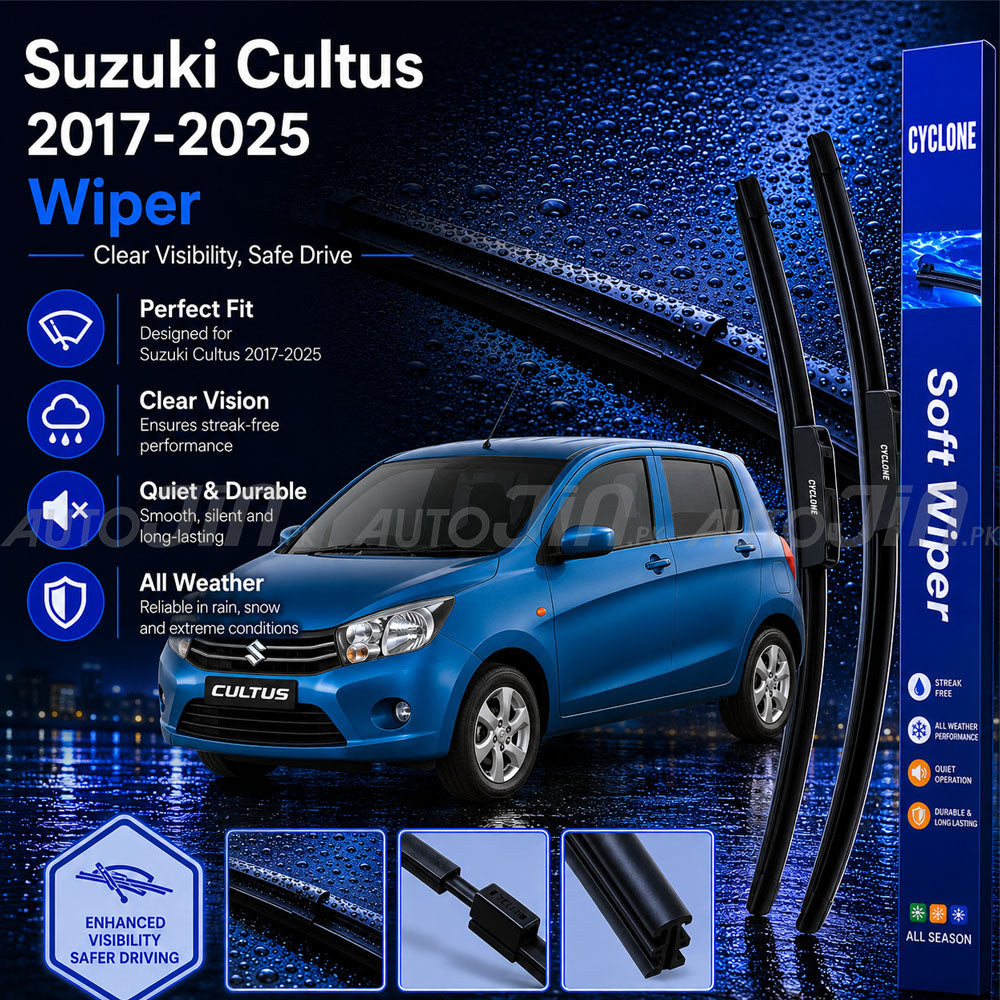 Cyclone Suzuki Cultus 2017-2026 Wiper Balde Soft Windshield