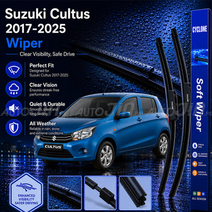 Cyclone Suzuki Cultus 2017-2026 Wiper Balde Soft Windshield