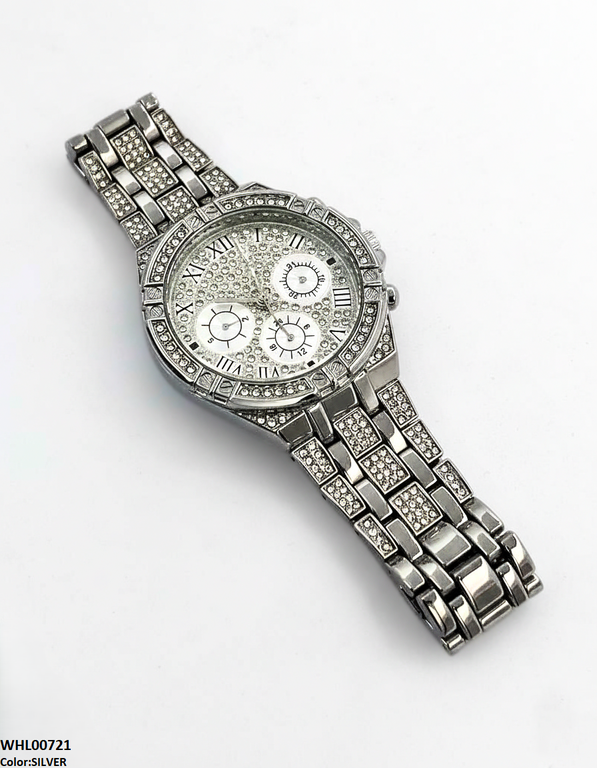 WHL00721 HWR Round Rhinestone Women's Watch - WHL