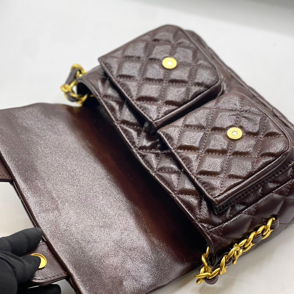 CHANEL DOUBLE POCKET TOP HANDLE- Box Packaging