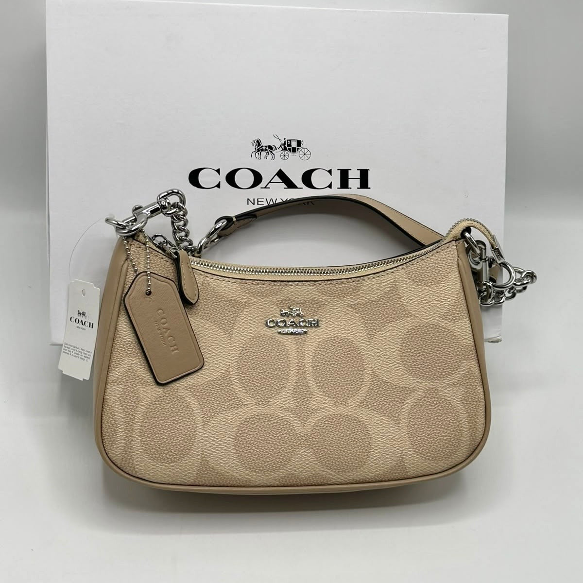 Coach Teri Shoulder Bag in Canvas  (Master)-Box Packing