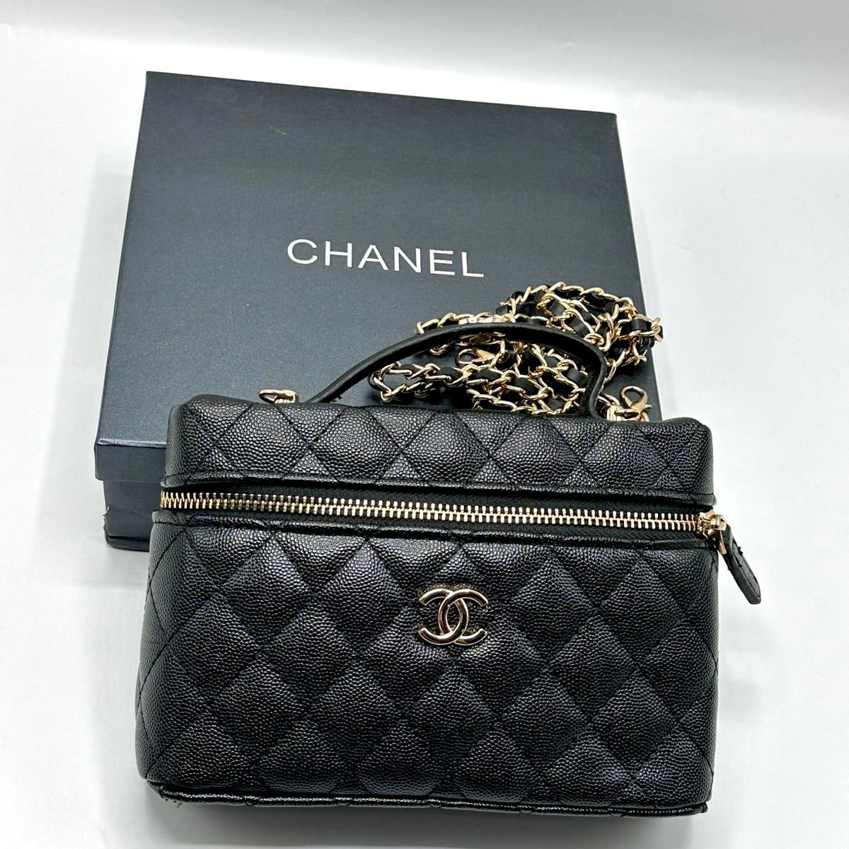 Chanel Quilted Vanity Bag-Box Packing