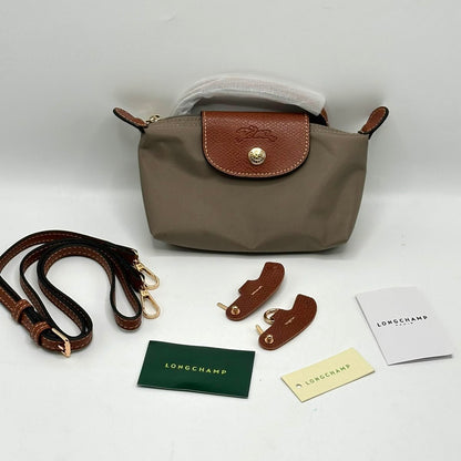 Longchamp Le Pliage Pouch with Handle & Long Strap XS