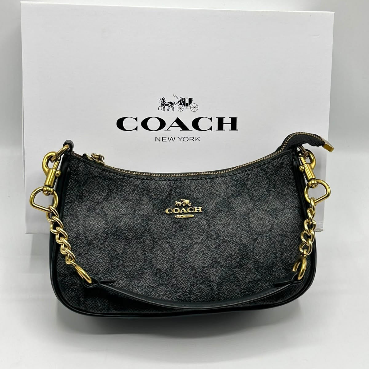 Coach Teri Shoulder Bag in Canvas  (Master)-Box Packing