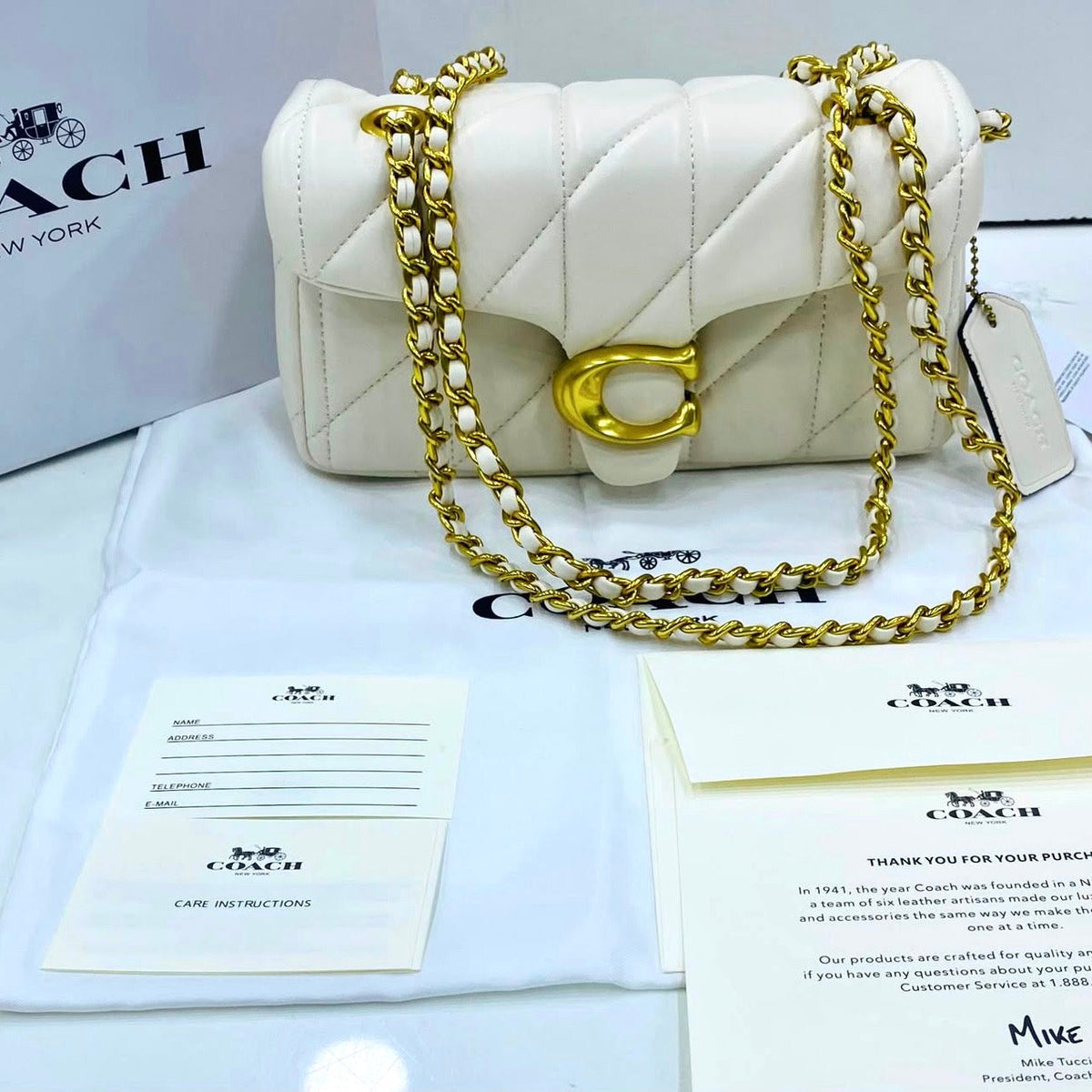 Coach Tabby Quilted 20-Box Packing