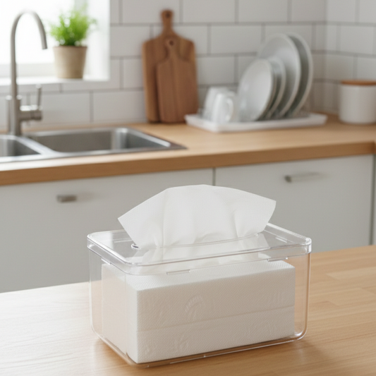 Transparent & Clear Tissue Box