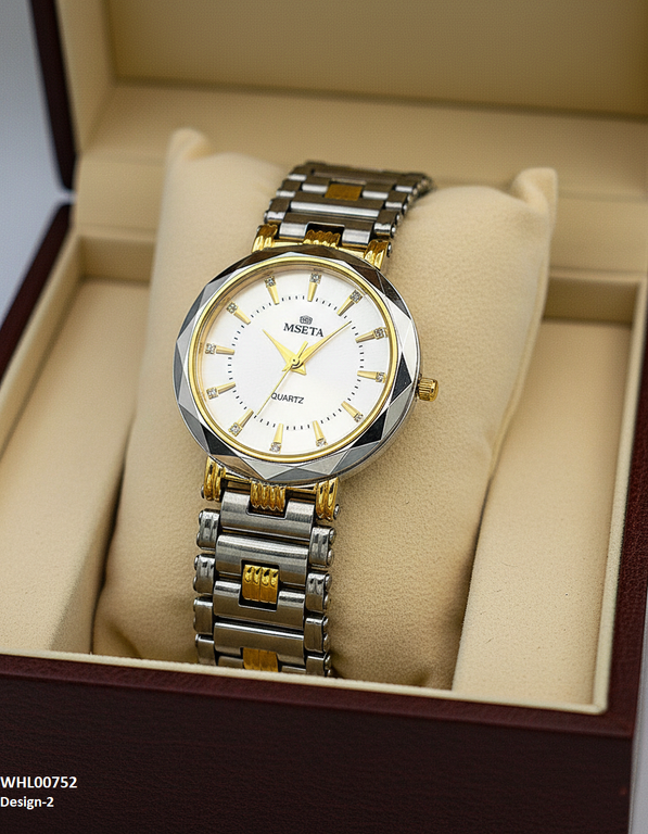 WHL00752 IWA Round Black Bezel Women's Watch - WHL