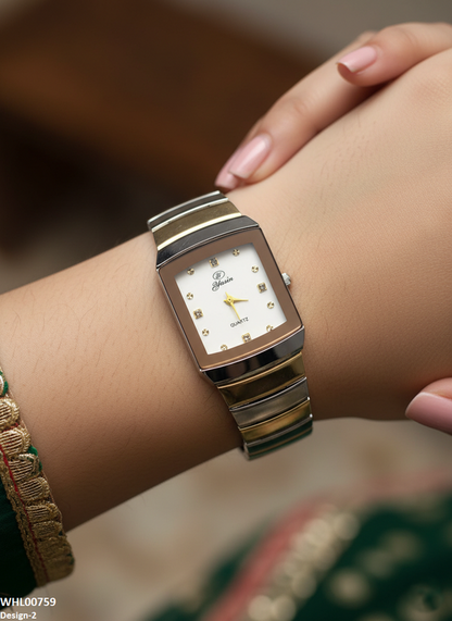 WHL00759 IWA Square Stone Dial Women's Watch - WHL