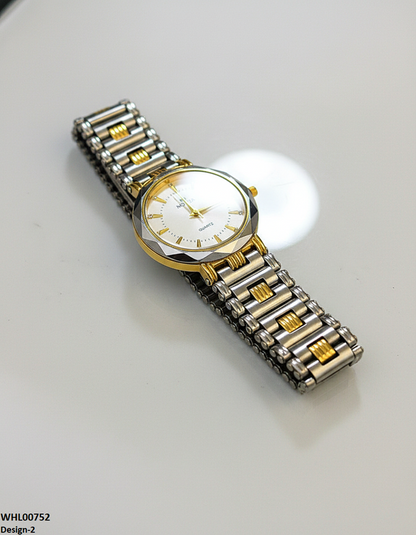 WHL00752 IWA Round Black Bezel Women's Watch - WHL