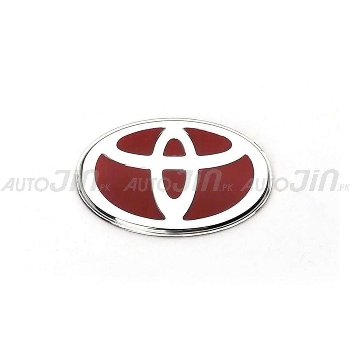Toyota Steering Wheels Logo Emblem Red & Chrome