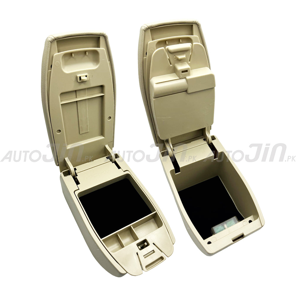 Sogo Honda BR-V 2017-2026 Leather Armrest Console With Usb 4 Ports - Beige