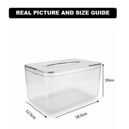 Transparent & Clear Tissue Box