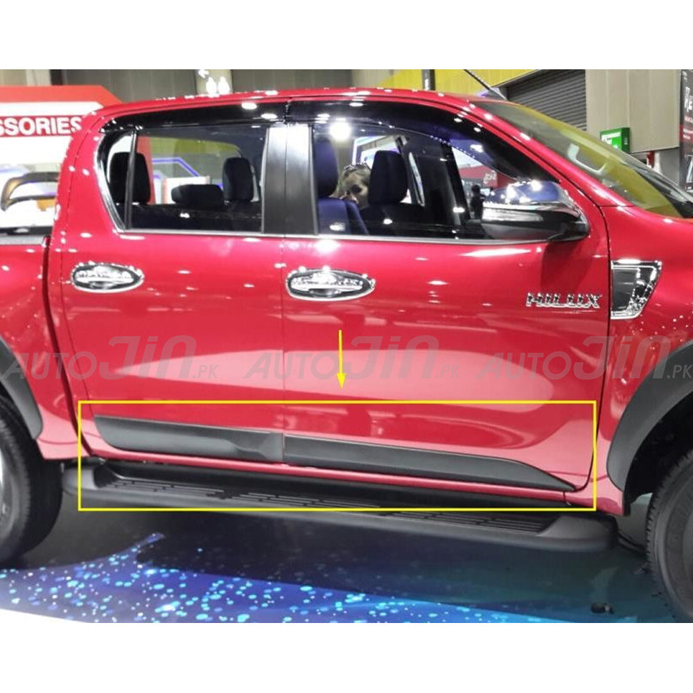 Toyota Hilux Revo 2016-2024 Door Moulding Matt Black