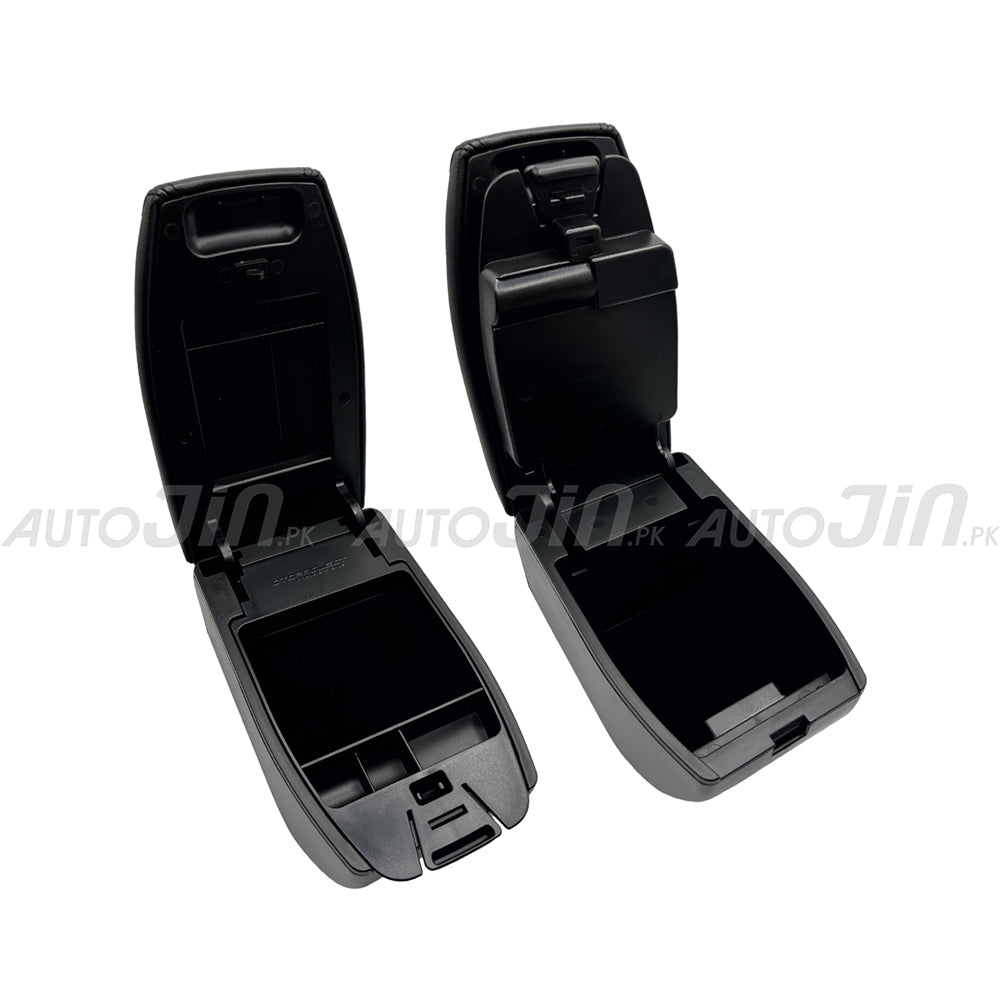 Sogo Honda BR-V 2017-2026 Leather Armrest Console With Usb 4 Ports - Black