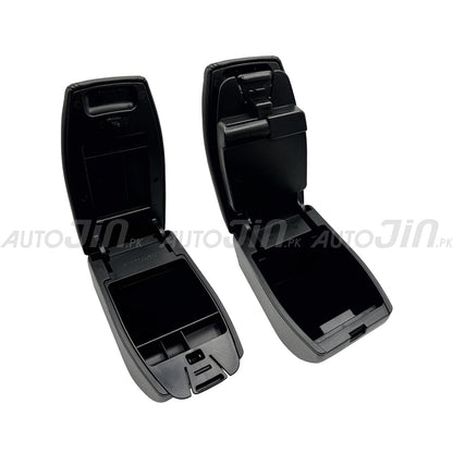 Sogo Honda BR-V 2017-2026 Leather Armrest Console With Usb 4 Ports - Black