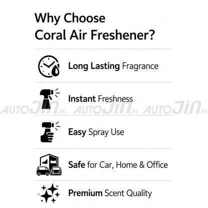 Coral Air Freshener Golden Dirham - 300ML - Car, Room & Office