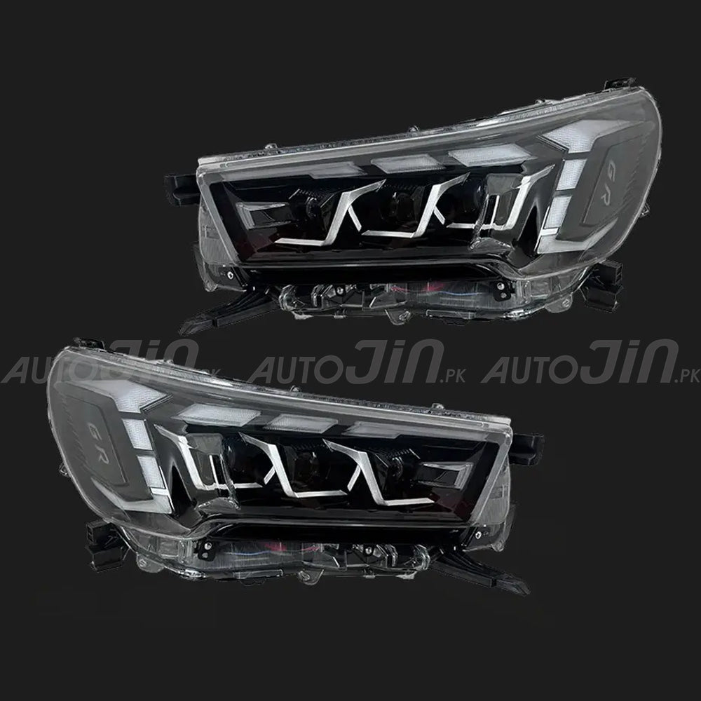 Toyota Hilux Revo GR Sport Style LED Projector Upgrade Headlights