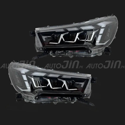 Toyota Hilux Revo GR Sport Style LED Projector Upgrade Headlights