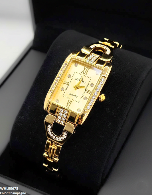WHL00678 ZWA Rectangle Dial Women's Watch - WHL