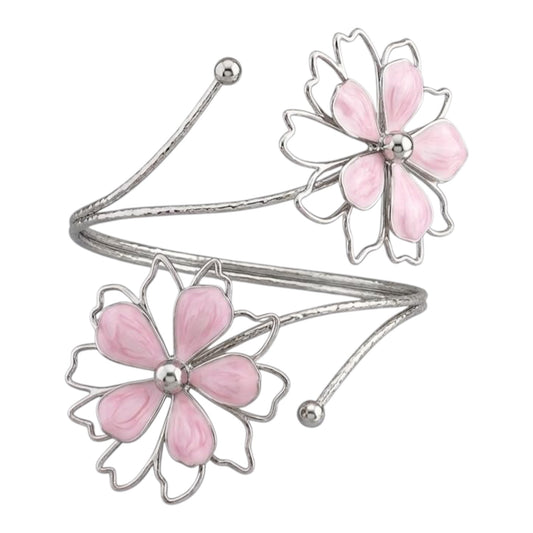 Flower Silver ArmCuff