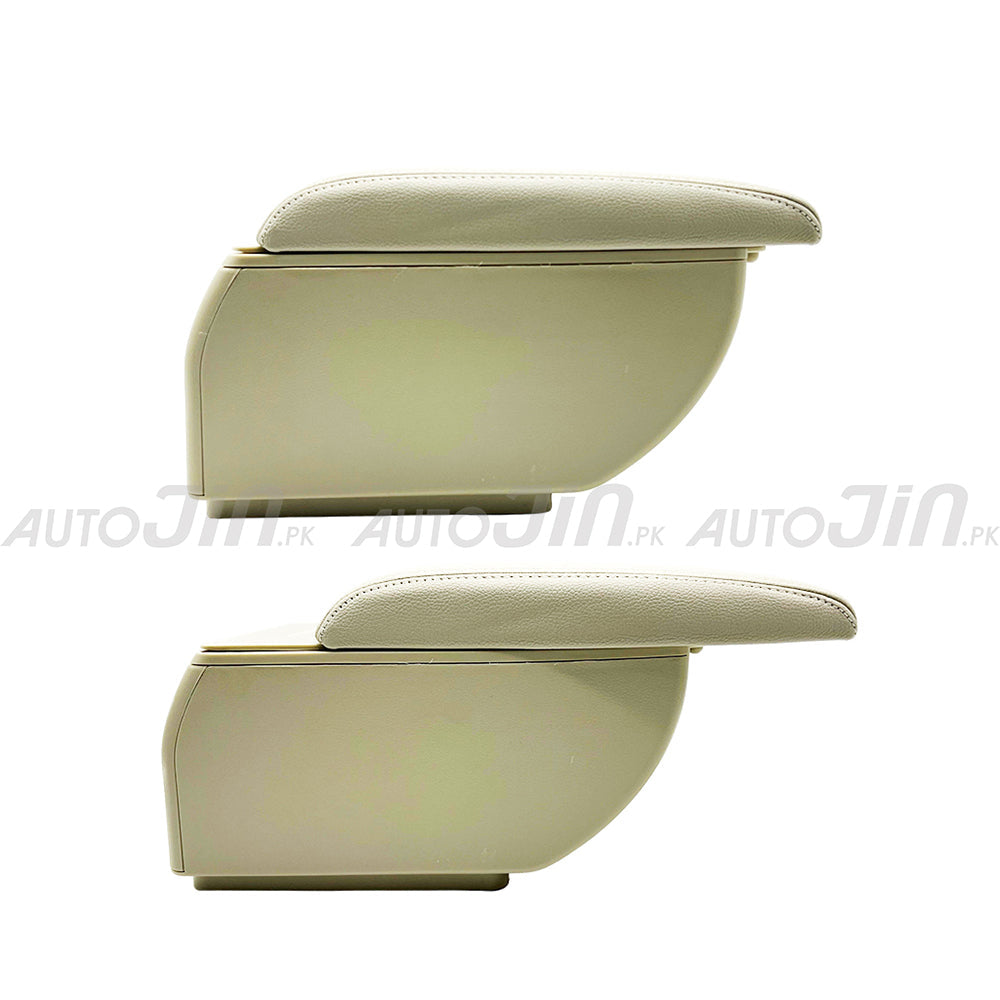 Sogo Honda BR-V 2017-2026 Leather Armrest Console With Usb 4 Ports - Beige