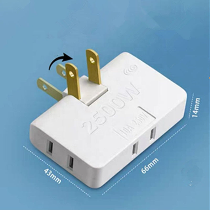 3 in 1 Fireproof Multi-Plug Adapter (Pack of 3)