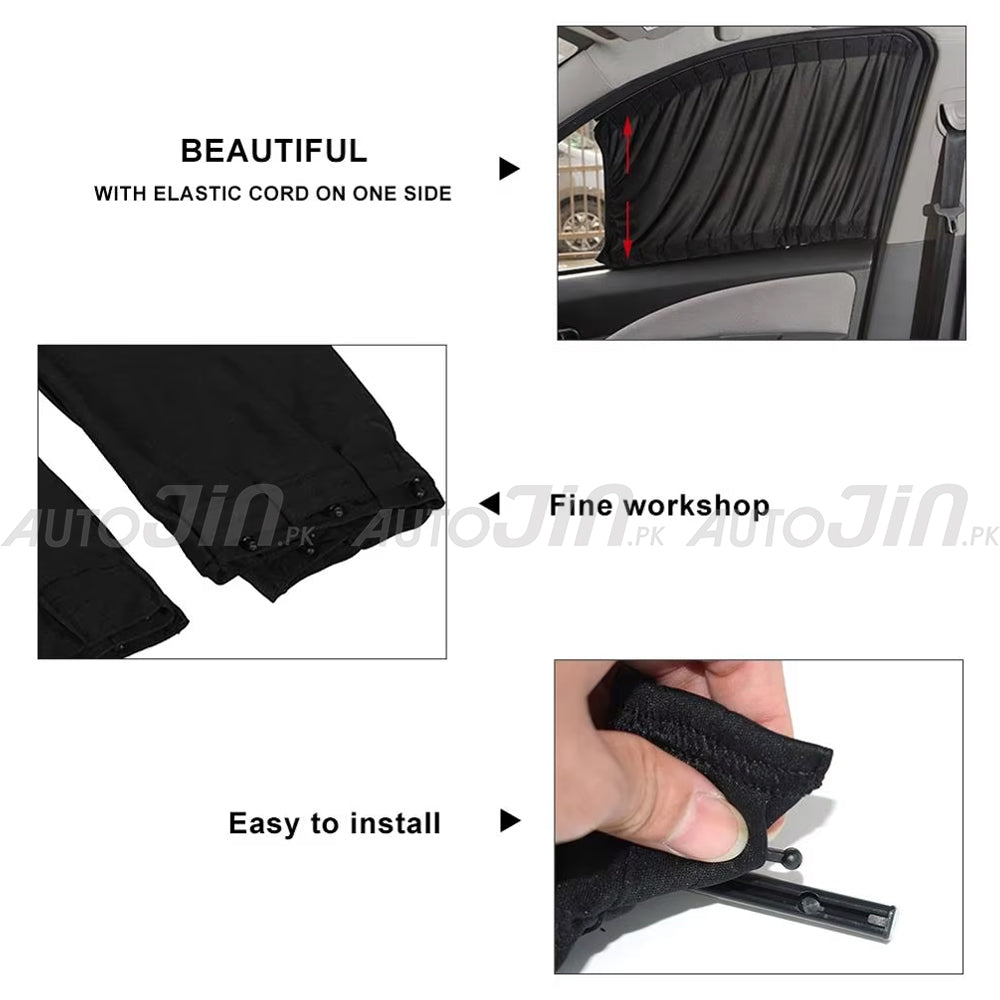 Sogo Honda BR-V 2017-2026 Custom Fit Retractable Curtains Sliders Railing