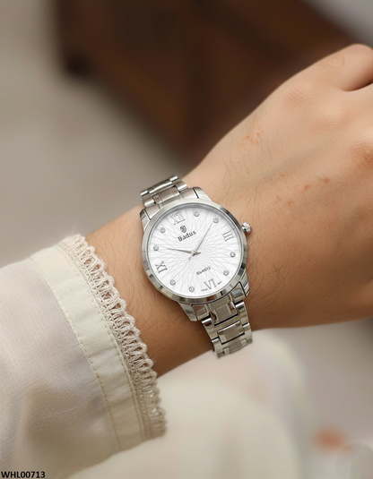 WHL00713 ZWA Round Flower Dial Women's Watch - WHL