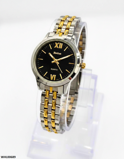 WHL00689 ZWA Round Black Dial Women's Watch - WHL
