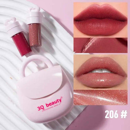 3Q Beauty Bag Shap Lipgloss 2 in 1