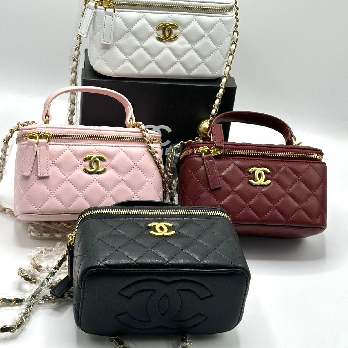 Chanel Quilted Vanity Bag- Box Packaging