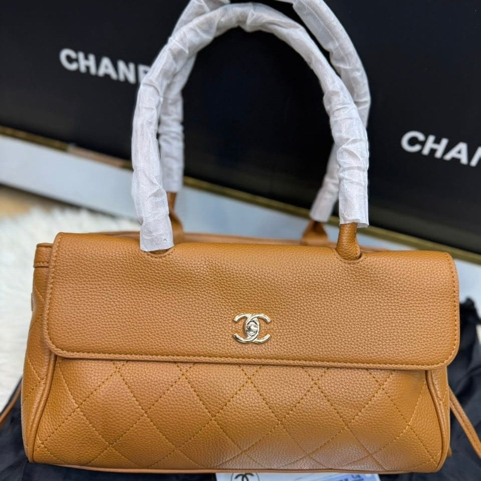 Chanel Grained Calfskin-Paper Bag