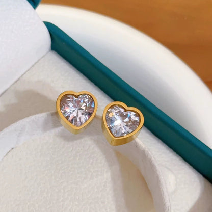 Heart stoned Studs