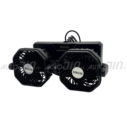 SOGO Storm Double Headed Fan 12v
