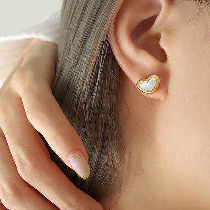 Minimal Heart Cute Earrings