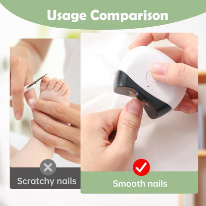 Mini Electric Nail Clipper with LED Light Safe And Quiet Nail Trimmer