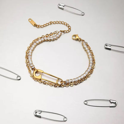 Crystal Link Tennis Chain Bracelet