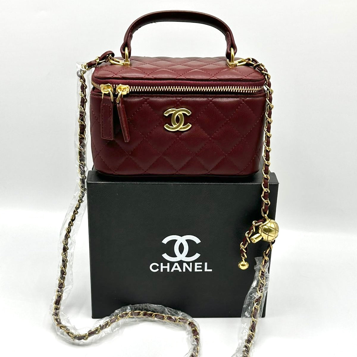 Chanel Quilted Vanity Bag- Box Packaging