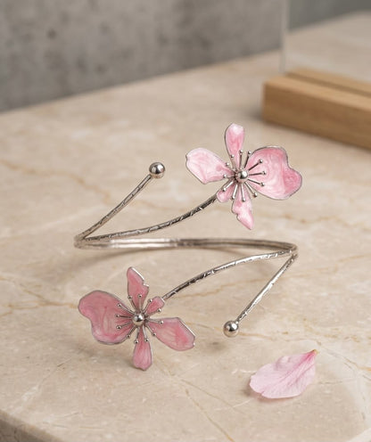 Flower Silver ArmCuff